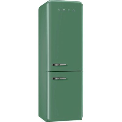 Smeg FAB32RNG 60cm 'Retro Style' Frost Free Fridge Freezer in Green  with Right Hand Hinge